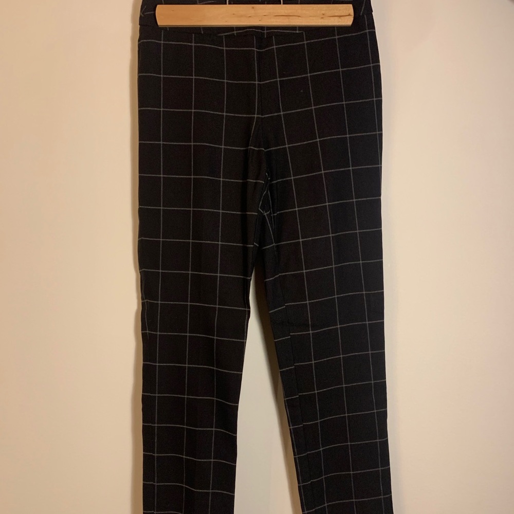 Cleo Black and White Pinestripe Pant
